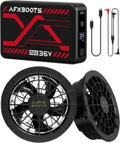 36V ファンバッテリーセット9cm内径ファン AFXBOOTS 空調服 - メルカリ