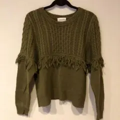 SENSE OF PLACE カーキ　セーター