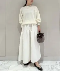 【新品】Ballsey ペイズリーマトラッセ ギャザーロングスカート