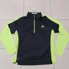 ◇新品◇ adidas ハーフジップ長袖シャツ O ブラック／イエロー
