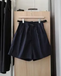 BE PREPARED 2tuck nylon shorts （black）のサムネイル