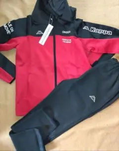 アンパスィ】極美品 レインウェア レッド ビックロゴ 2way M