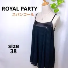 ROYAL PARTY＿キャミチュニック*ドレッシー*スパンコール*黒*ボーダー