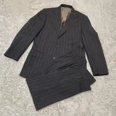 美品‼️ドールオム D'or Homme スーツ ブラウン　背抜き ビジネススーツ