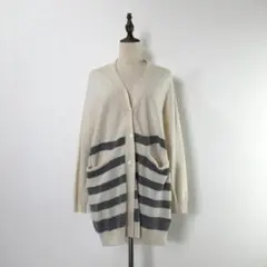 スタンプ アンド ダイアリー ウール ロングカーディガン