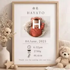 命名書⭐︎写真付き