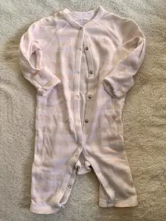 Ralph Lauren ピンクストライプロンパース