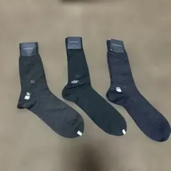 Burberryメンズソックス 3足セット 25-26cm
