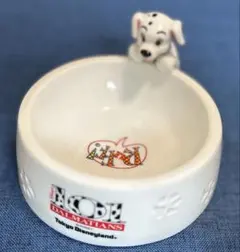 希少・ヴィンテージ ディズニーランド 101匹わんちゃん 陶器製 フードボウル