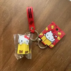 新品未使用　ハローキティ展限定　ラバー立体キーホルダー