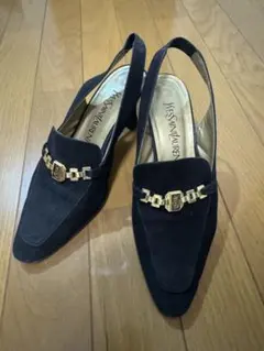 Yves Saint Laurent ネイビー ハイヒール 36