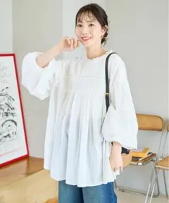FREAK'SSTORE(新品)インドピンタックギャザーロングスリーブブラウス