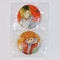 ハイキュー!! ガチャ Shoes Fit 缶バッジ 孤爪研磨 日向翔陽 2点