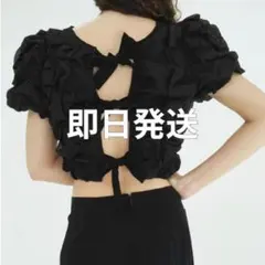papier Louise blouse black パピエ - メルカリ