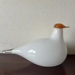 ホワイト水鳥のガラス置物 イッタラ オイバトイッカ - メルカリ