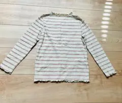 美品　ストライプ柄長袖カットソー 120サイズ