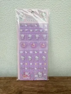 【公式】ハローキティ キャラクターシール 紫色