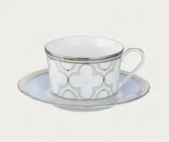 Noritake トレフォリオ プラチナ カップ＆ソーサー