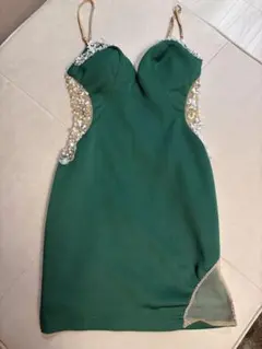 AR AngelRグリーン タイトドレス S