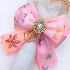 キンブレリボン ペンライトリボン オーロラ ピンク ❄︎ハンドメイド