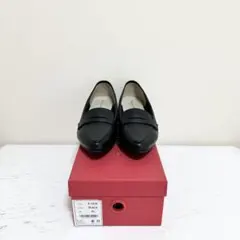 オリエンタルトラフィック　ポインテッドトゥレインパンプス　ブラック　41