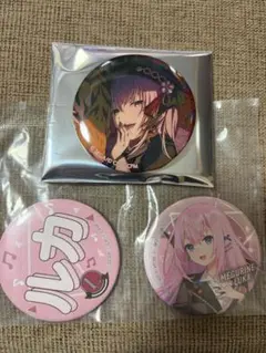 プロセカ ラッキーくじ グリッター缶バッジ 巡音ルカ