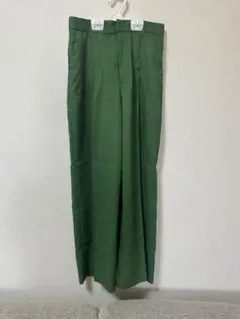 ウエストリボン ワイドパンツ 그린