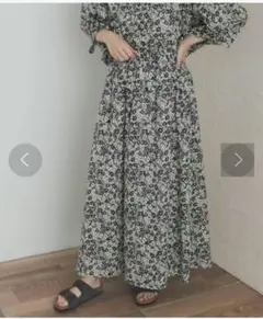 25SS＊新品タグ付き DOORS コットンフラワーギャザースカート