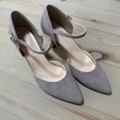グレー パンプス