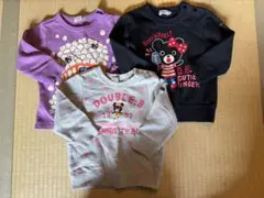 ミキハウス ダブルビー トレーナー 3点セット 90 Double B キッズ