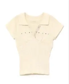 ANDMARY アンドマリー Lindsay logo tops ivory - メルカリ
