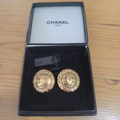 CHANEL ココマーク ラウンド イヤリング ゴールド
