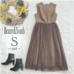 beauty&youth　ロングワンピース　ノースリーブ　S