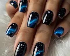 天の川　デザイン ネイルチップ 24個入り