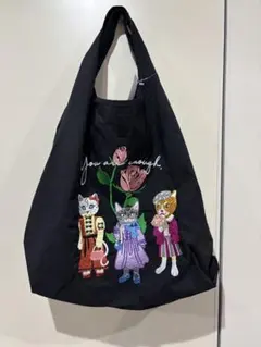 猫の刺繍エコバッグ　新品