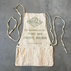 USワークエプロン☆1940s-50s vtg／広告入／アメリカ／ノベルティ