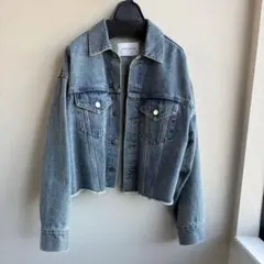 UNITED ARROWS ライトブルー クロップドデニムジャケット
