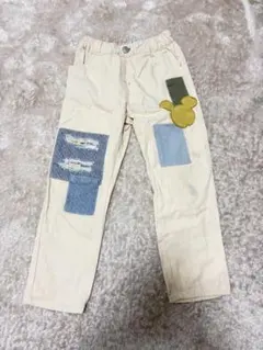 BREEZE Disney ミッキー パッチワーク ロングパンツ　120