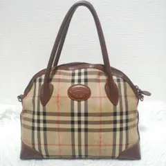 BURBERRY バーバリー ノバチェック ハンドバッグ キャンバス レディース