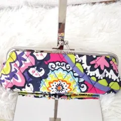 Vera Bradley キルティング がま口 ポーチ マルチカラー 小物入れ