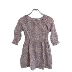 GAP KIDS ワンピース 花柄 七分袖 130 レーヨン おでかけ 春夏