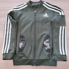 adidas ジップアップジャケット オリーブ 100cm~