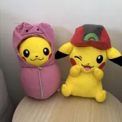 ポケモン　ピカチュウ　ぬいぐるみ　2種