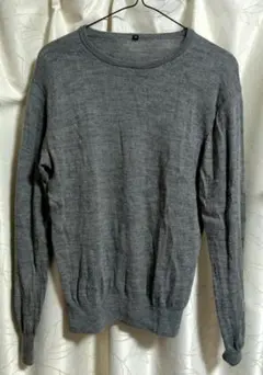 【無印良品】（ウール100%）長袖ニット