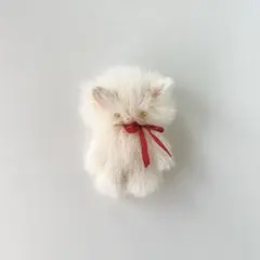 くりーむ　たいそんのこねこ　猫　ぬいぐるみ　ハンドメイド　作家　アートドール　a