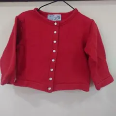 agnès b. レッド カーディガン 2 ans