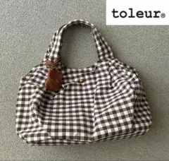 【お値下げ】美品 toleur トーラ コロンとかわいい ギンガムチェックのサムネイル