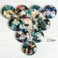 2.5cm カボション 10個
