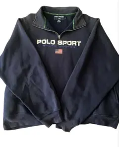 ぎ*様 【レア】POLO SPORTネイビー ジップトレーナー L