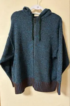 ユニクロ×marni ミックスカラーニットオーバーサイズフルジップパーカー